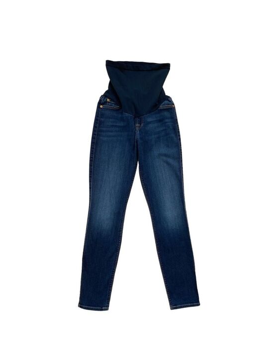 7 For All Mankind Denim - 7 FAMK maternity jeans Secret fit belly style dark blue stretchy denim size 26